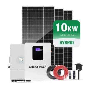 Hybrid Off Grid Solar System Complete Kit with MPPT Controller and Lithium Ion Battery for Home Use (5 20KW)