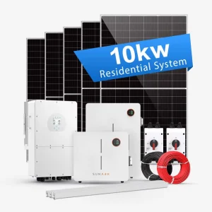 Hybrid Solar Energy Power System 5Kw 10Kw 15Kw 20Kw 30Kw Home Commercial Energy Storage With MPPT Controller CE Certified