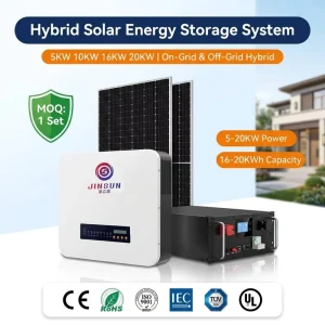 Hybrid Solar Energy Storage System 5KW 10KW 16KW 20KW On Grid Off Grid Home LiFePO4 Battery 10KWh 16KWh 20KWh MPPT Solar Kit