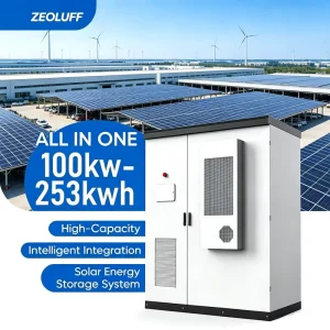 Hybrid Solar Energy Storage System Stackable Lithium Ion Batteries 100kWh 215kWh with Hybrid Solar Inverter 3 Phase 100kW