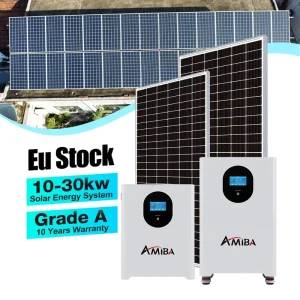 Hybrid Solar Energy System 3KW 5KW 10KW 20KW Complete Kit With Solar Panels LiFePO4 Battery For Home Residential Roof Power