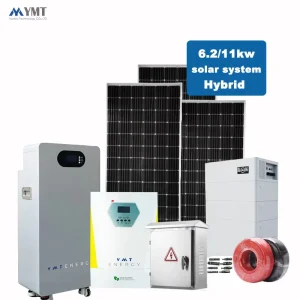 Hybrid Solar Inverter 11kW Home Energy Storage System Lithium Battery 16kWh 32kWh Complete Solar Power System
