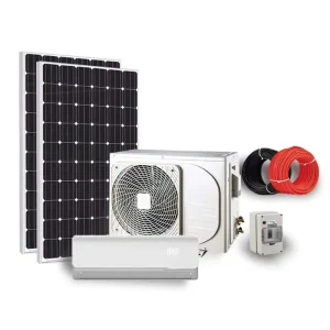Hybrid Solar Mini-Split Air Conditioner Heat Pump DC/AC Solar Cell Air Conditioner 24000 BTU DIY Installation