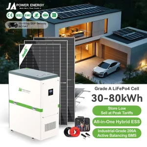 Hybrid Solar System 30kw 40kw 50kw 60kw All In One Inverter And Lithium Battery Home 100kw Home Solar Battery Storage Systems