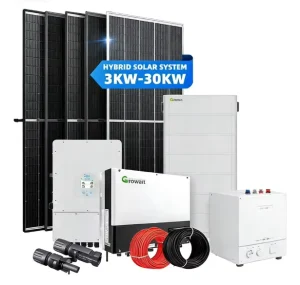 Hybrid Solar System On-Grid 5kw to 25kw 30kw 50kw Photovoltaic Solar Power Panels Complete Energy System