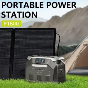 IEE P1800 Portable Power Station 1800W AC Output Solar Generator 1024Wh LiFePO4 for RV Garden Camping
