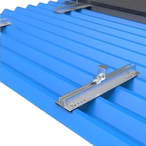 ING-SPR-02 Mini Rail Solar Panel Mounting System, Anodized Aluminum Profile Racking for Metal Roof