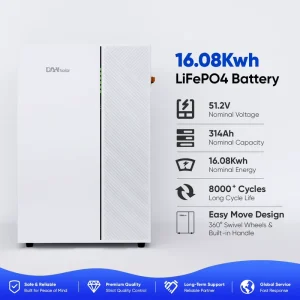 IP20 Home Energy Storage Battery, 16.08kWh, Compatible with Deye Systems