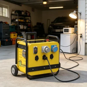 IP54 Waterproof 51.2V 100Ah All in One Energy Storage System 6200W Portable Solar Generator With Wheels