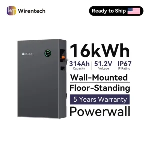 IP65 51.2V 314Ah 16kWh Lifepo4 ESS For Outage Protection Freestanding Option Inverter Communication Ports