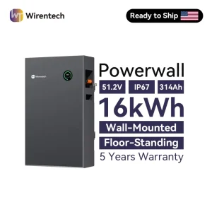 IP65 51.2V 314Ah Lifepo4 ESS For Residential Backup Power Freestanding Option Inverter Communication Ports