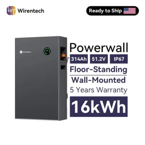 IP65 51.2V 314Ah Off Grid Battery For Scalable Solar Systems Wall Or Floor Design Parallel Expansion Support