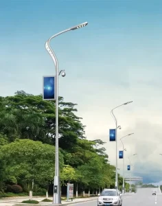 IP65 AC LED Street Light with CCTV Camera Smart Pole for Security Monitoring Smart City
