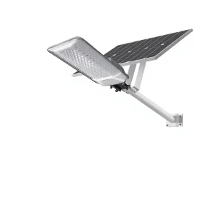IP65 Aluminum Alloy 300W Solar Battery-Powered LED Street Light for Roads 6000K 360° Beam Angle