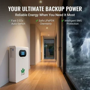 IP65 Protection 51.2V 314Ah 16kWh Floor Standing Energy Storage LiFePO4 Lithium Battery