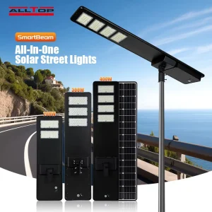 IP65 Waterproof Aluminum LiFePO4 All-in-One Solar Street Light, 200W-400W
