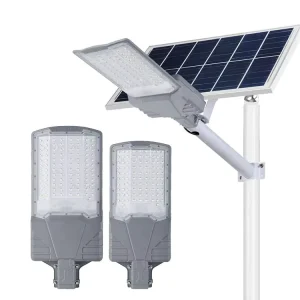 IP65 Waterproof Outdoor SMD Solar LED Street Light with 300W/400W Options, Die-Cast Aluminum Housing, Lithium Battery, and 120m² Coverage