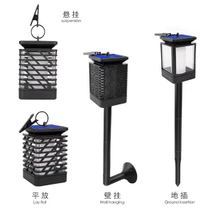 IP65 Waterproof Solar Flame Light Outdoor Flickering Torch Garden Dancing Decor Modern Landscape Path Lighting