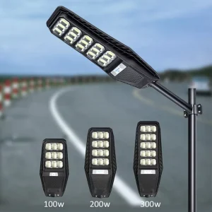 IP66 Integrated All-in-One Solar Street Lamp 1000W 2000W 3000W LED Remote Control DC Power Supply