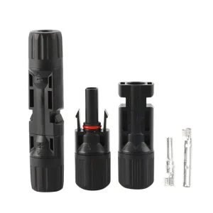 IP67 1000V 30A 公头圆形太阳能适配器连接器 铜触点 PC 外壳 电源应用 光伏系统