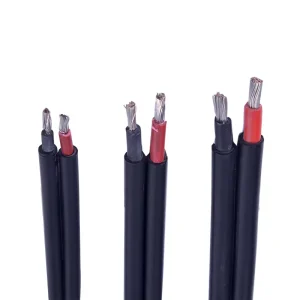 二合一 IP67 防水 30A 1500V 直流太阳能电缆 2芯 锡接触 公母铜外壳 XLPO 电源线 EN50618