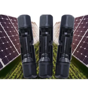 IP67防水太阳能光伏电缆连接器公/母连接器太阳能电池板电线连接器