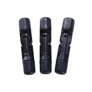 IP67 MC FOUR连接器太阳能电缆配件1000V 1500V 30A公头和母头插头，铜质尼龙外壳