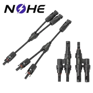 IP67 太阳能连接器 太阳能光伏多并联分支连接器 太阳能电池板连接器 公母头 T Y 型适配器