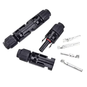 IP67 Waterproof MC Solar Panel Connector Flame Retardant Cable with Male and Female Plugs PC Housing DC Power 1P and 2P pins