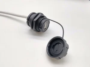 IP67 Waterproof USB Type-A Panel-Mount Connector for Telecommunication Data Transmission