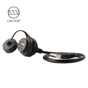 IP67 Waterproof USB2.0 3.0 Circular Connector Female to Male Cable 1.5 5 Meters Extended Length