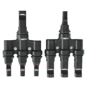 IP67防水太阳能光伏连接器1000VDC 30A分支分路插头，用于太阳能电池板系统，使用太阳能电缆