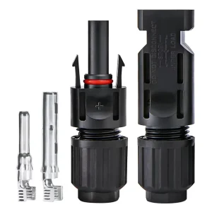 IP67防水太阳能连接器TUV认证1000V 30A用于光伏面板系统太阳能电缆连接器公母对