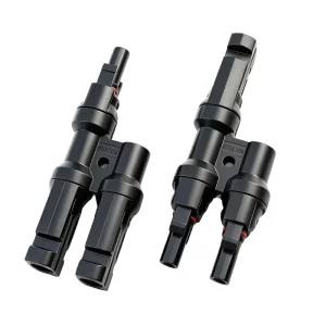 IP68 Waterproof 30A DC1000V PV T Type 2 to 1 Solar Branch Connector Male Female Copper Adapter for Solar Cable