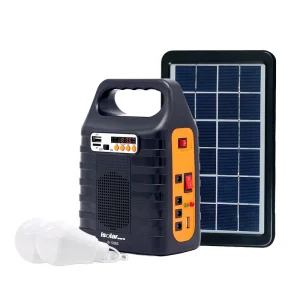 IS-1288S Mini Portable Solar Energy Lighting System for Mini USB Radio Speaker Home DC Solar Panel Kit