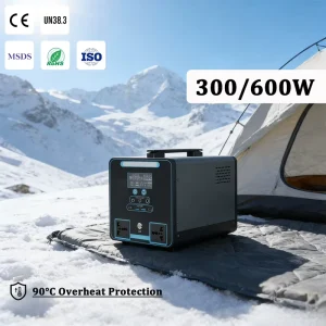 In Stock 300/600W Solar Generator 384/640Wh Compact for Outdoor Camping Emergency 90% Efficiency Portable Solar Power Generator