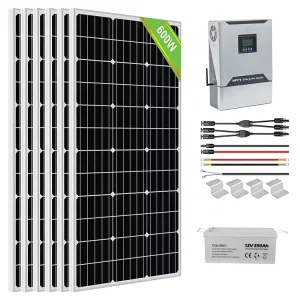 Independent 20kw Hybrid Solar Energy System with Panels Battery and Inverter Solar Generator for Home Use
