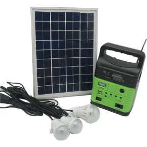 Indoor Home Solar Lamp Light LED 10w Solar Lighting System Kit