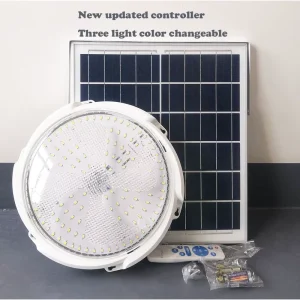 Indoor Solar Ceiling Light Factory Direct with Remote Control Solar Lamp for Indoor Home