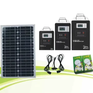 Indoor Solar Lighting Kit, 10W-50W, 7Ah-12Ah, for Africa