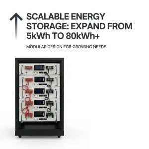 Industrial 10KW Solar Energy Storage Battery 200AH Lithium Ion 8500 Cycle Life 5 Year Warranty Air Cooling System