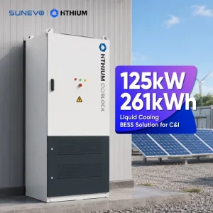 Industrial 125kW 261kWh Liquid-Cooling Lithium BESS Energy Storage Solution with CE Certification for Factory Peak Shaving