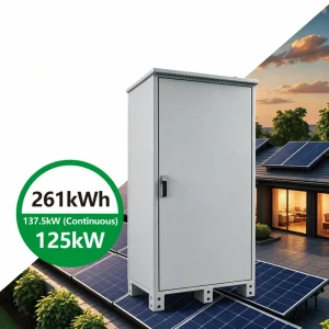 Industrial 261kWh Storage Cabinet Commercial Solar Factory Backup Power
