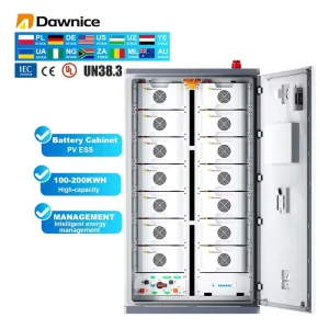 Industrial Battery Cabinet 100kwh 200kwh Outdoor Battery Cabinet Battery Energy Storage Container for Commercial Solar Storage