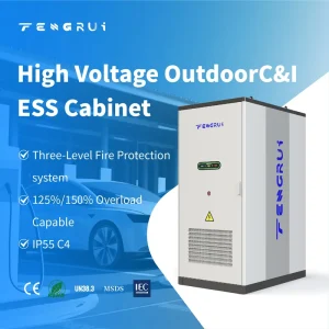 Industrial & Commercial 125kW PCS 261kWh LiFePO4 Solar Energy Storage Battery System for Load Shifting and Grid Use