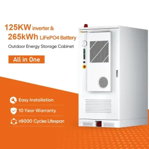 Industrial Commercial 50kWh Solar System Battery 100 200 265 Energy Storage Container Air-Cooled Off-Grid LiFePO4