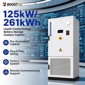 Industrial & Commercial Energy Storage 261kwh Battery High Voltage Solar Lithium Battery 314ah Bess Container Ess