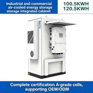Industrial Commercial LiFePO4 Solar Storage System On-Grid BESS 400V Hybrid Grid Integration CE Certified 50/100kW Battery