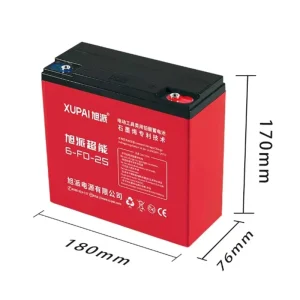 Industrial Grade 6 DZM 22 High Cycle Lead Acid Battery 12V 22Ah for Electric Vehicle Accessories