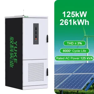 Industrial High Voltage Stackable Liquid Cooled Lithium Battery Cabinet 261kWh Solar Energy Storage System